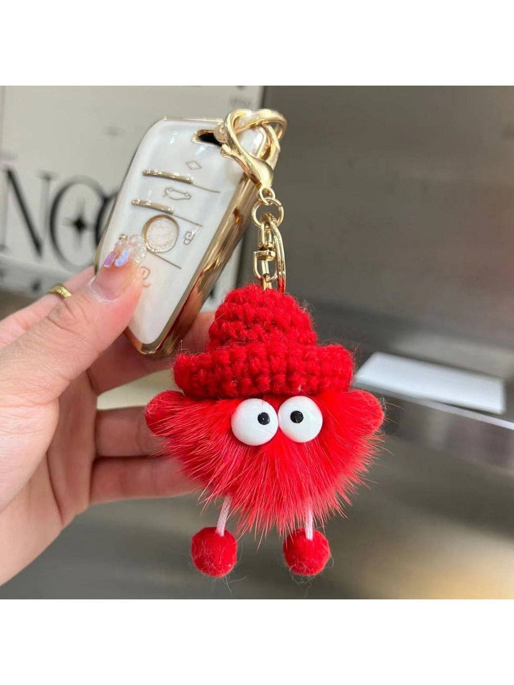Adorable Soot Ball Plush Keychain