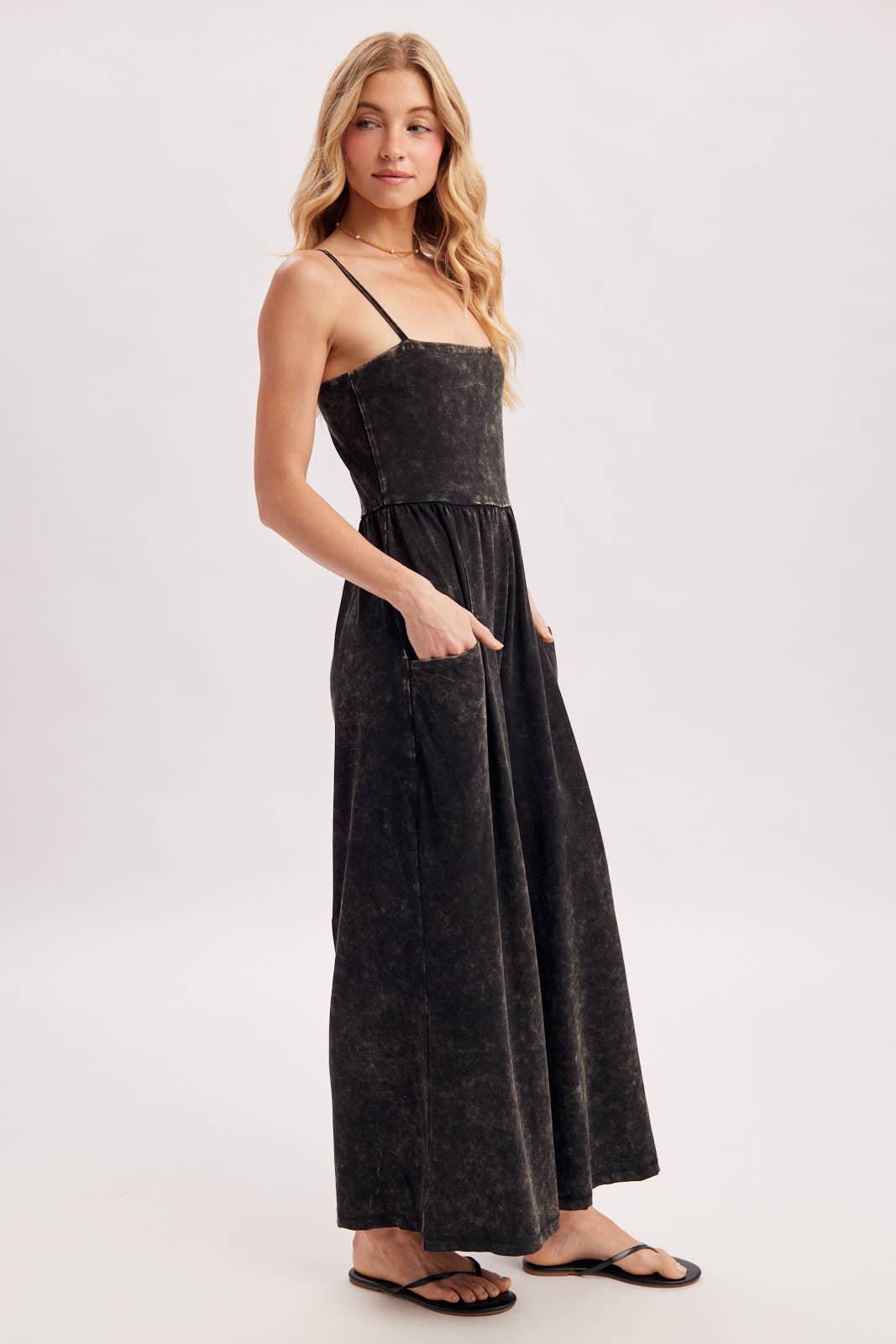 WASHED WIDE LEG JUMPSUIT