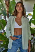 Woven Striped Button-down Shirt