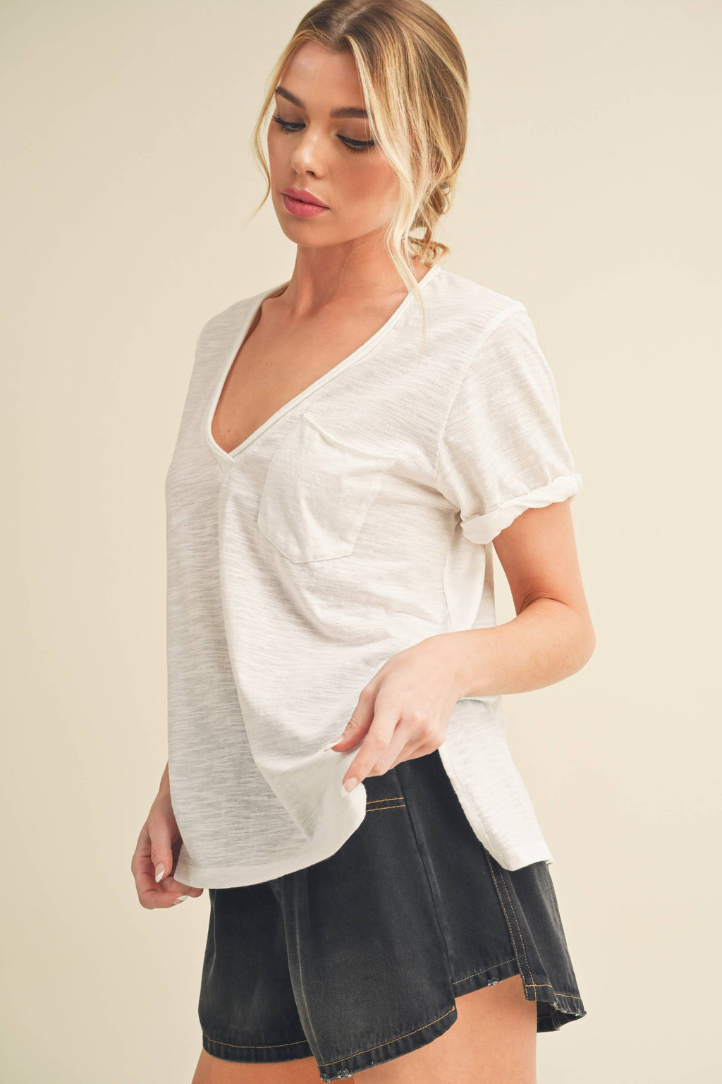 V-Neck Short Sleeve