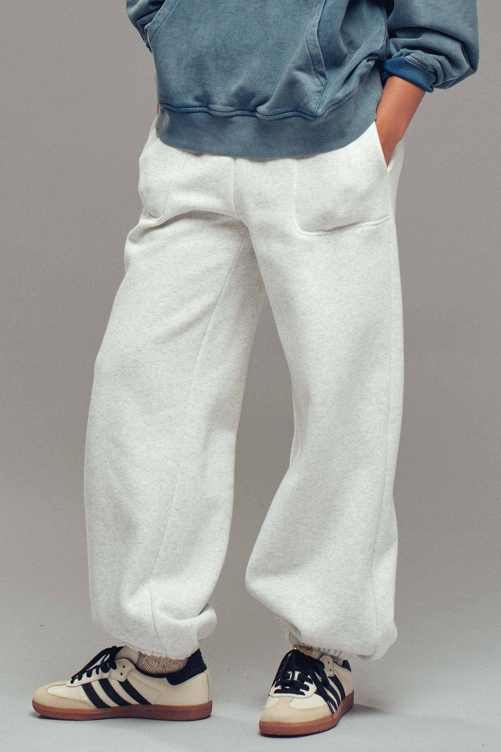 Elastic Drawstring Cotton Sweatpant