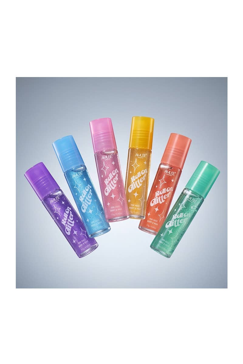 Amuse GL028 Roll on Shimmer Glitter for face & Body - 36 pcs