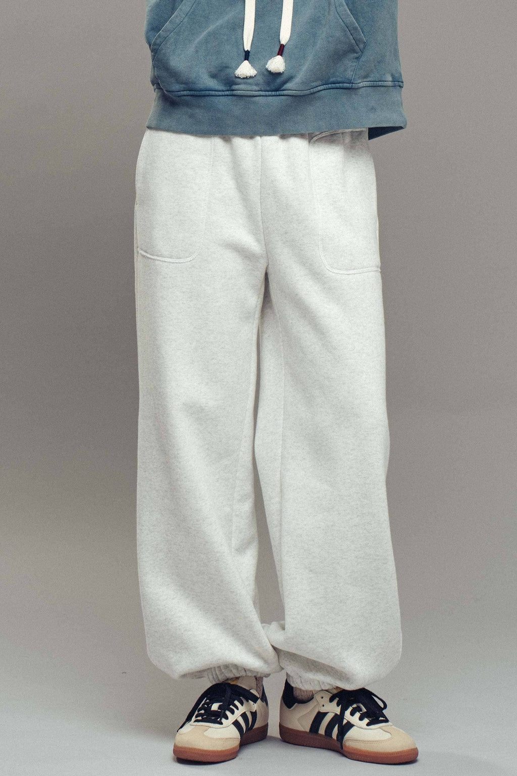 Elastic Drawstring Cotton Sweatpant