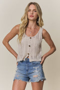 CROCHET KNIT VEST
