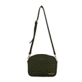 Suede Woven Willow Camera Crossbody Bag