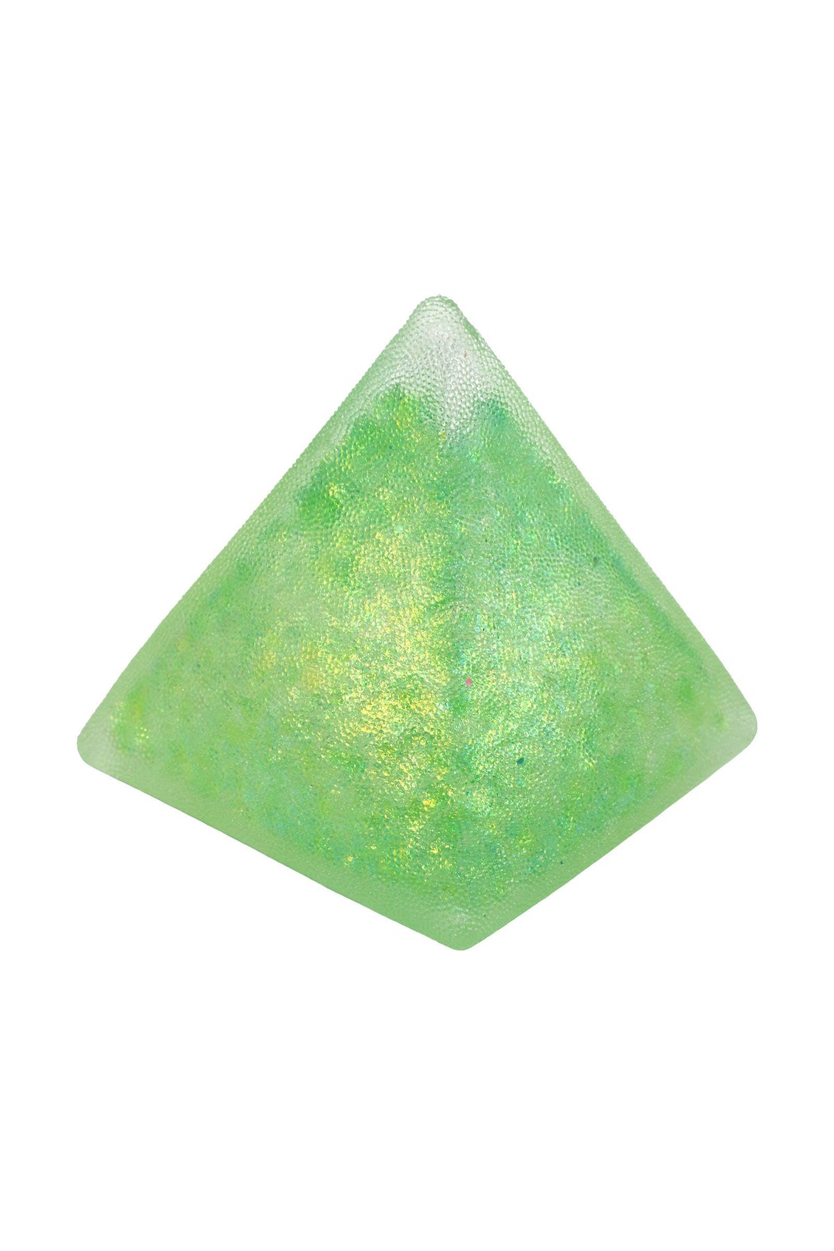 Textured Glittery Pyramid Squishy