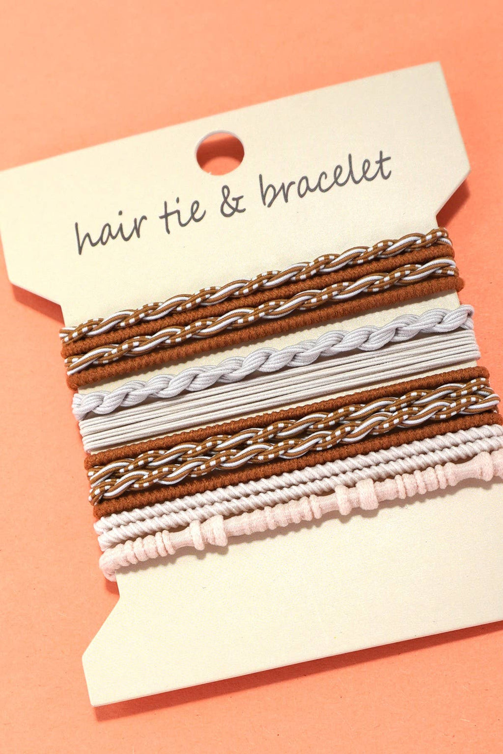 Boho Multi-Style Hair Tie Bracelet Set