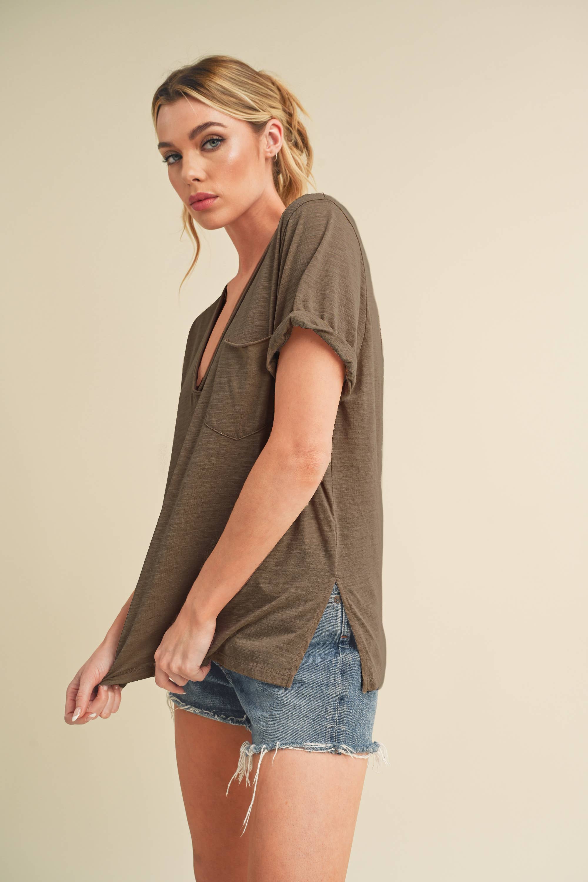 V-Neck Short Sleeve