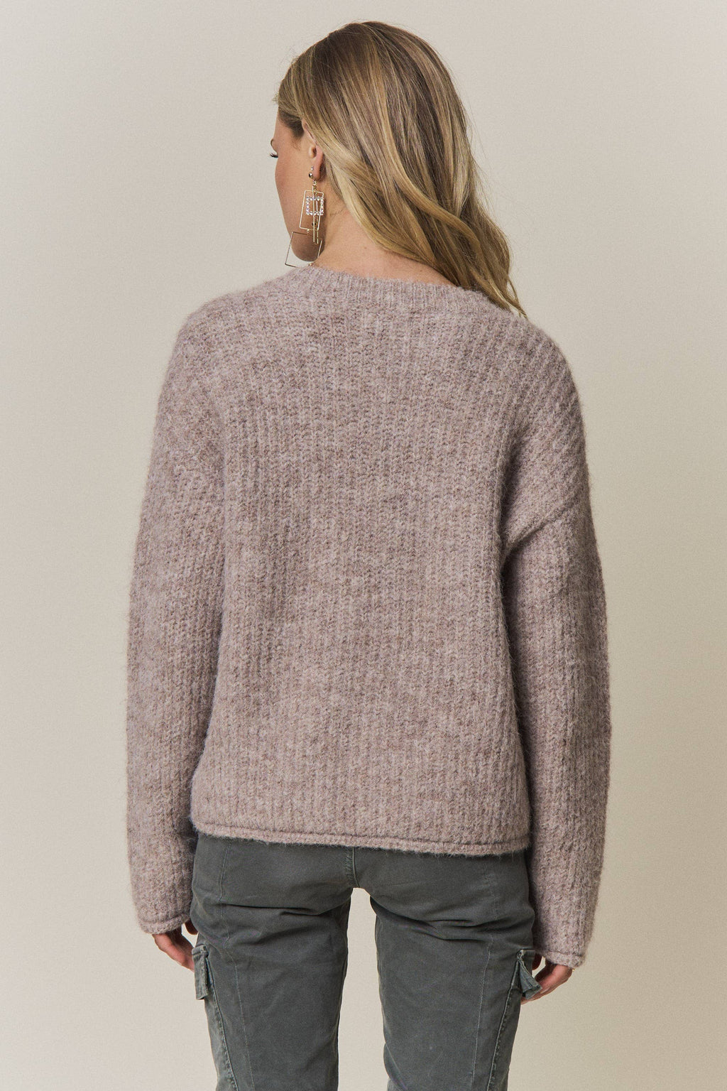 Gold Button Knit Cardigan