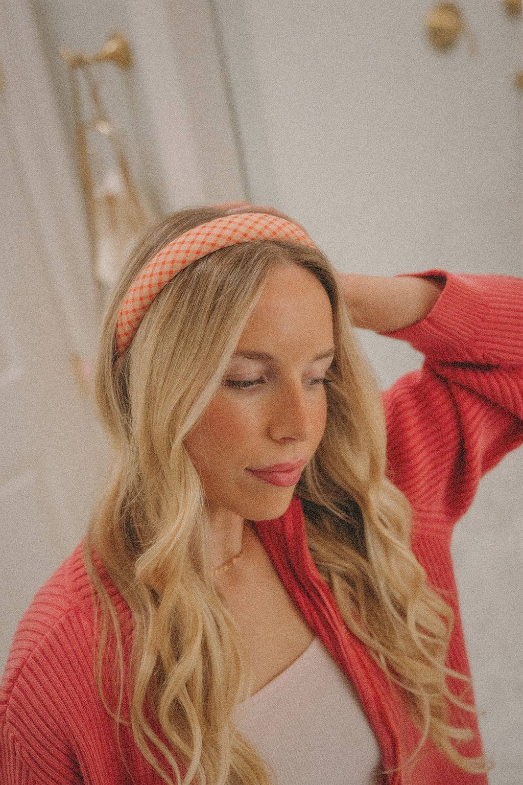 GIRLHOOD PLAID SKINNY PADDED HEADBAND