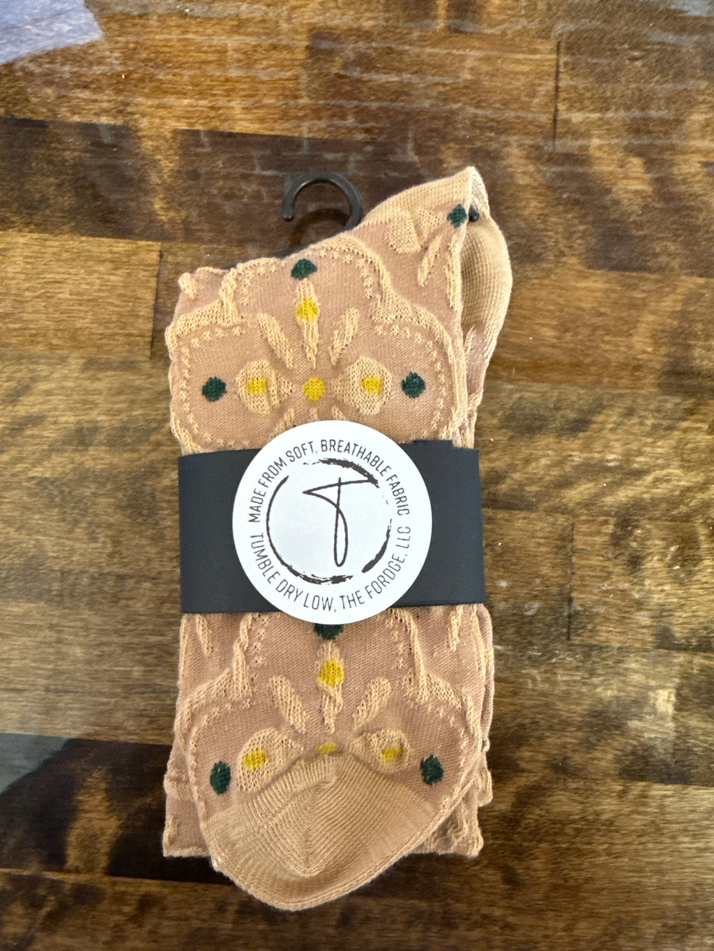 Ladies Vintage Floral Jacquard Socks