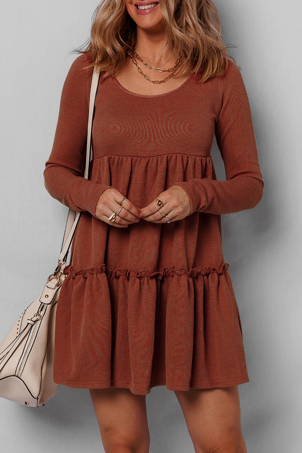 Ribbed Mini Dress