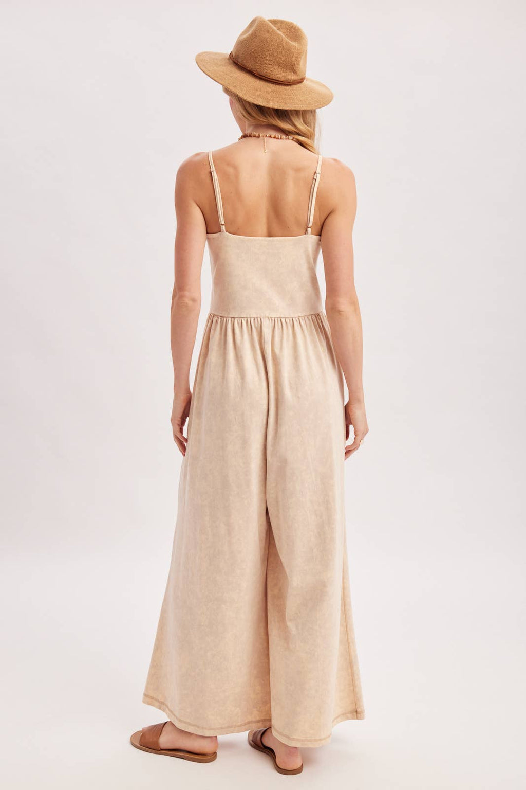 WASHED WIDE LEG JUMPSUIT