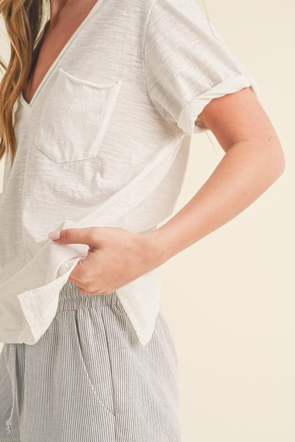 V-Neck Short Sleeve