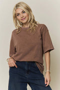 DROP SHOULDER TOP