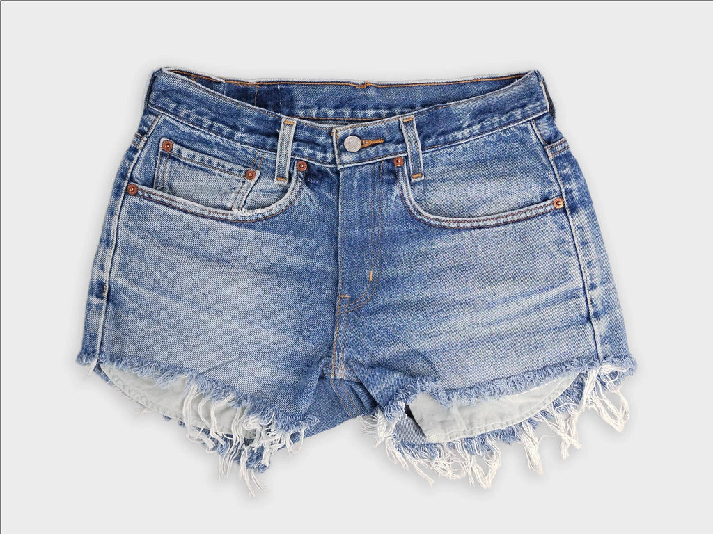 Low-Rise Levi Denim Shorts
