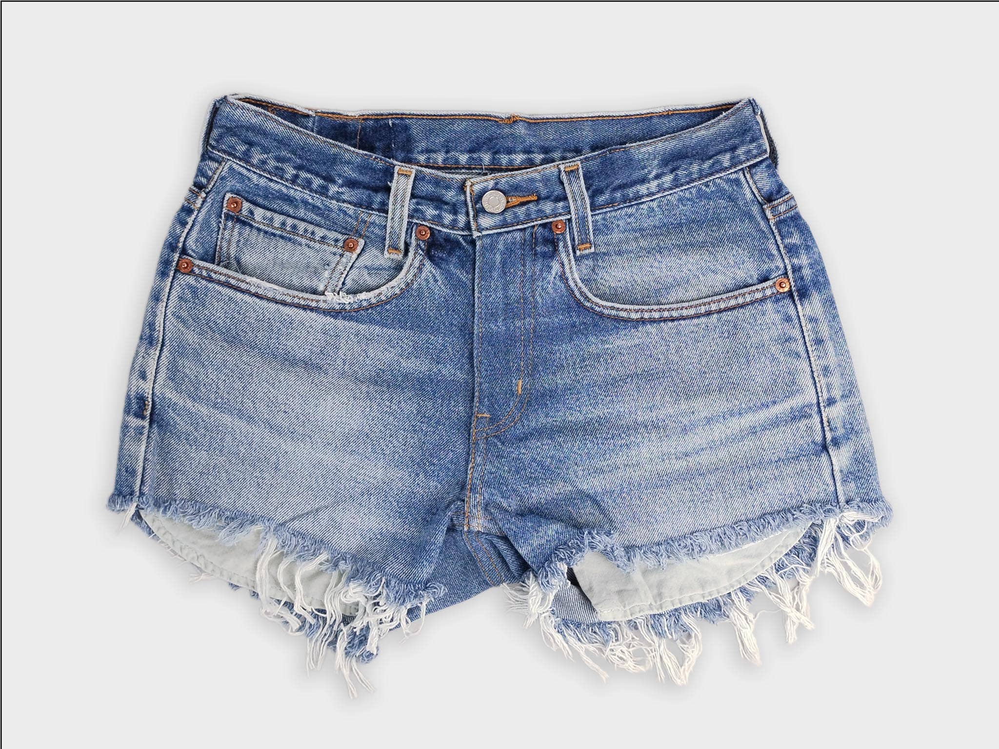 Low-Rise Levi Denim Shorts