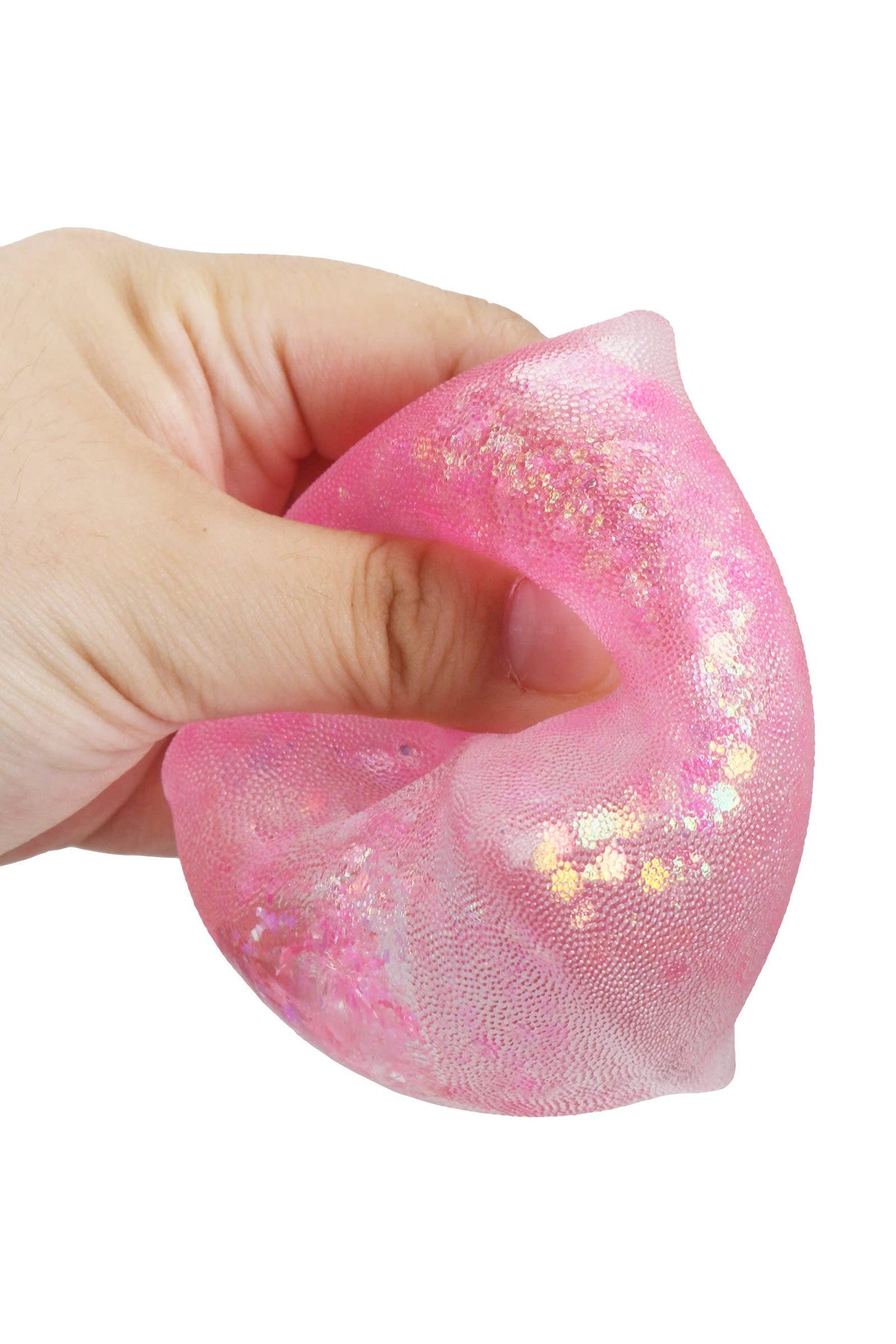 Textured Glittery Pyramid Squishy