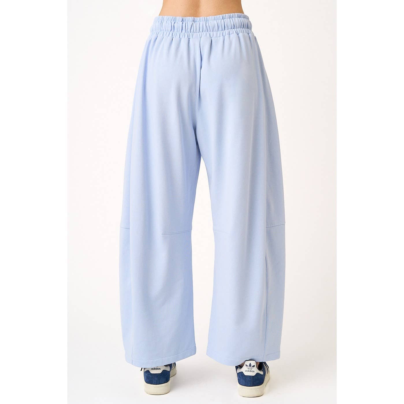 COTTON BARREL LEG PANTS