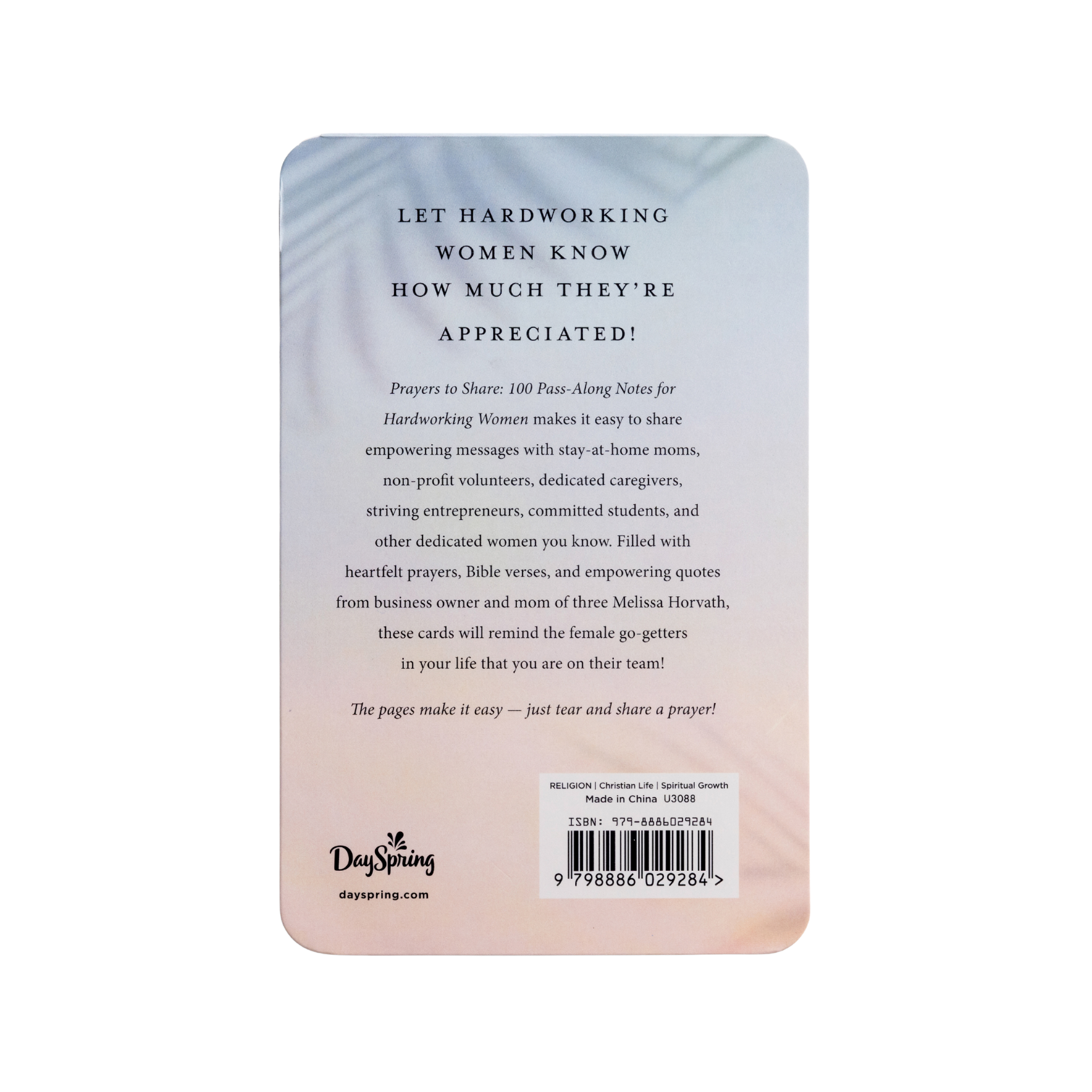 Prayers Pass-Along Notes