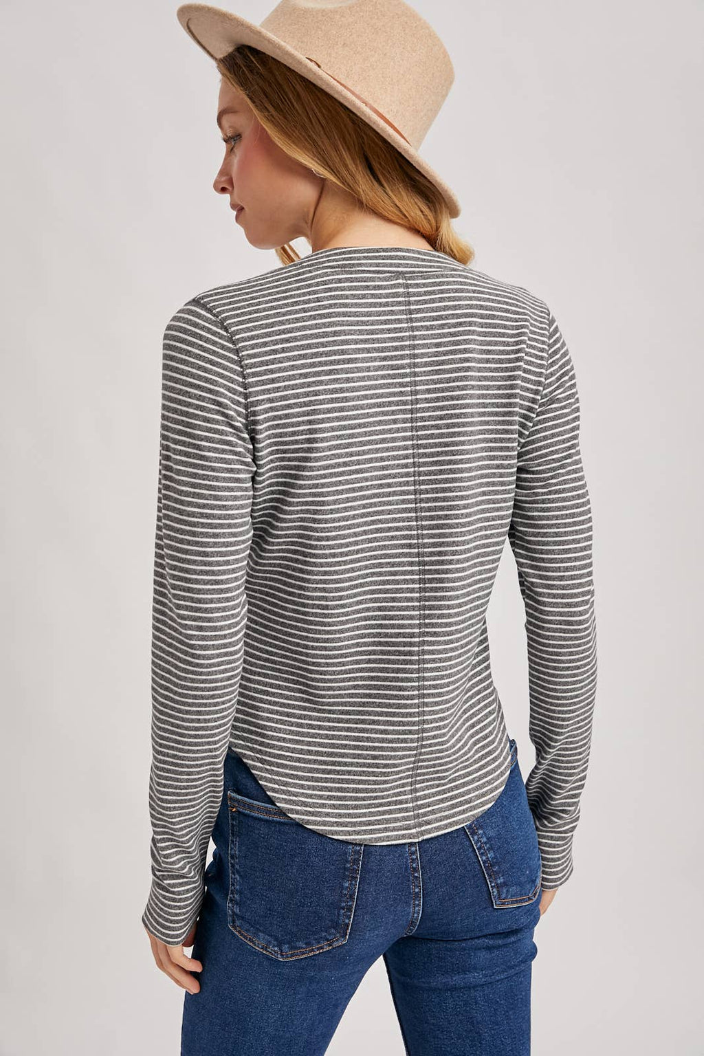 Striped Knit Long Sleeve