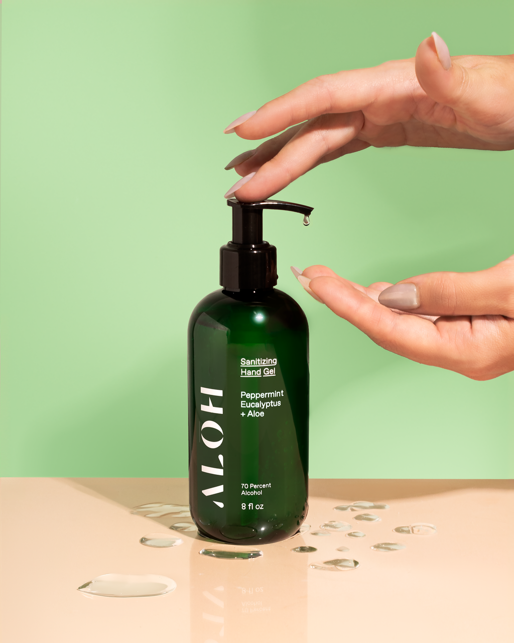 Sanitizing Hand Gel Peppermint Eucalyptus + Aloe