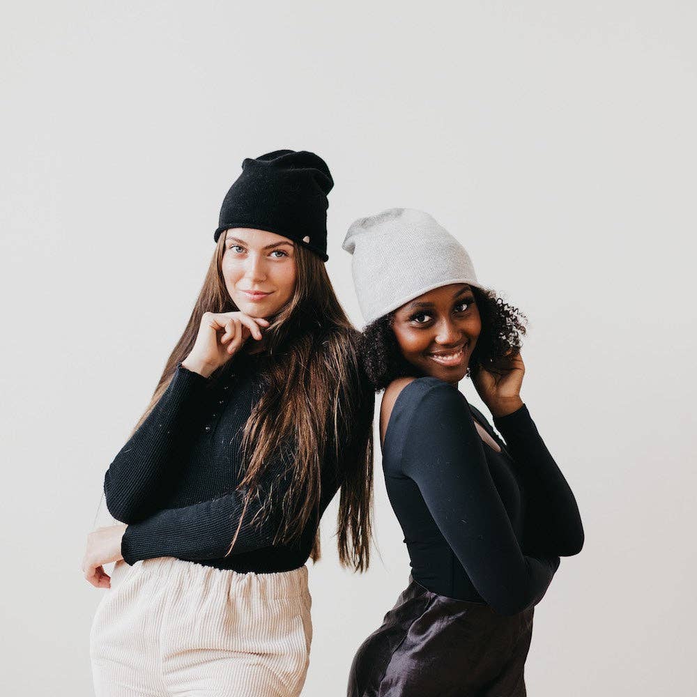 Rolled Edge, Cashmere Beanie Wholesale