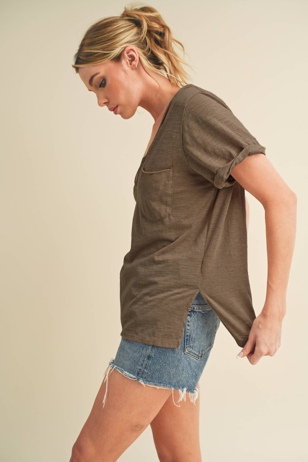V-Neck Short Sleeve