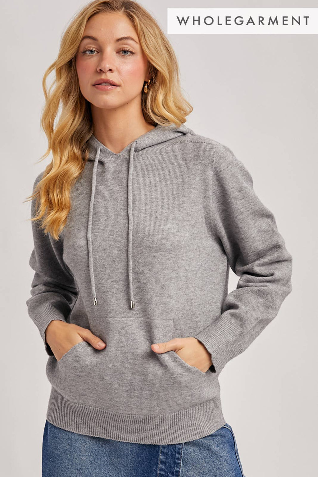 Knit Sweater Hoodie