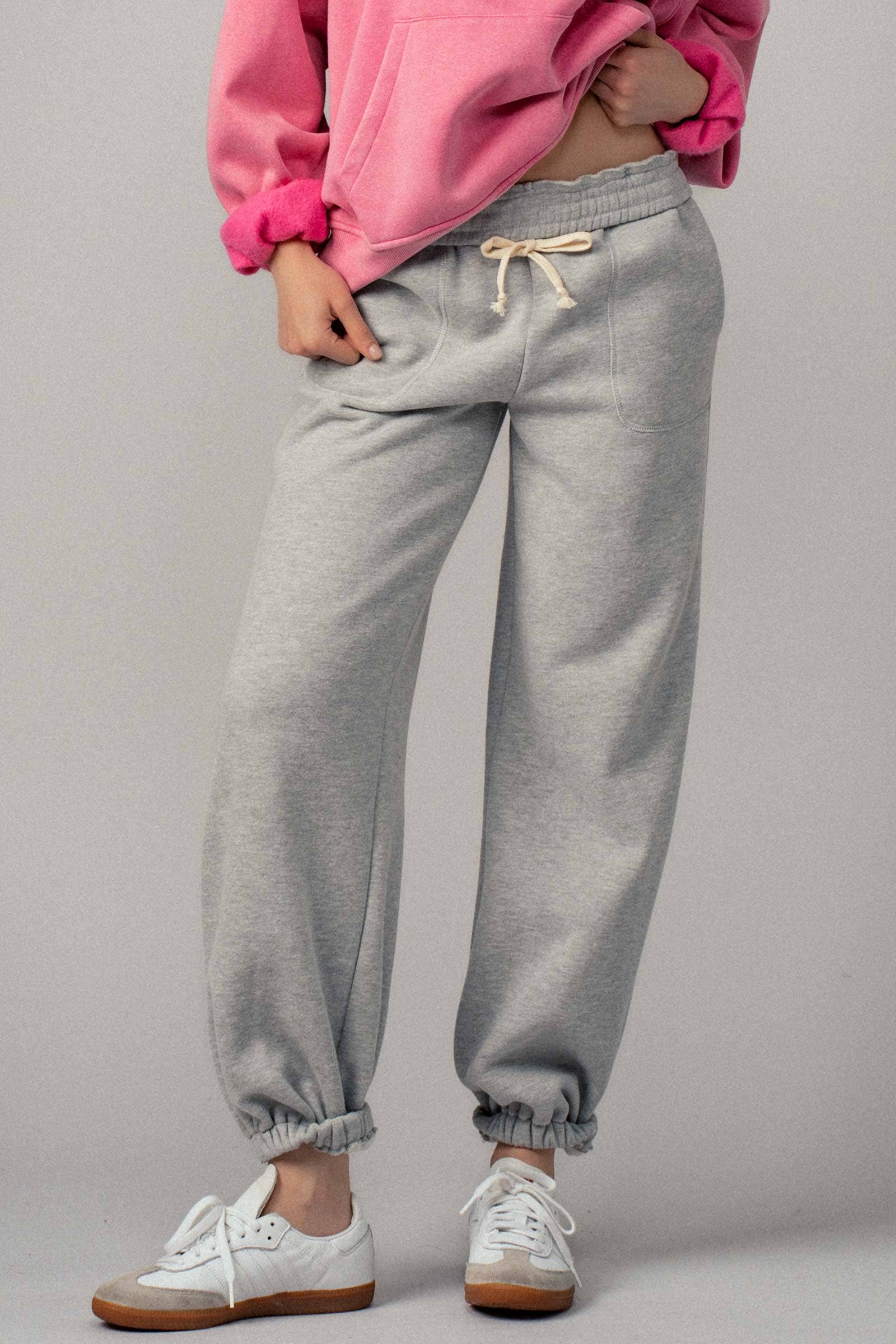 Elastic Drawstring Cotton Sweatpant