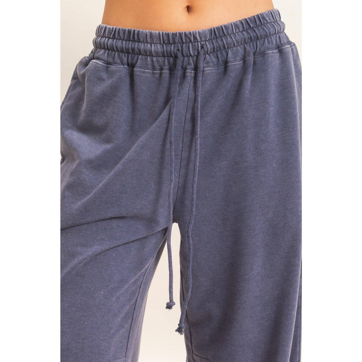 Mineral Washed Wide Leg Pants