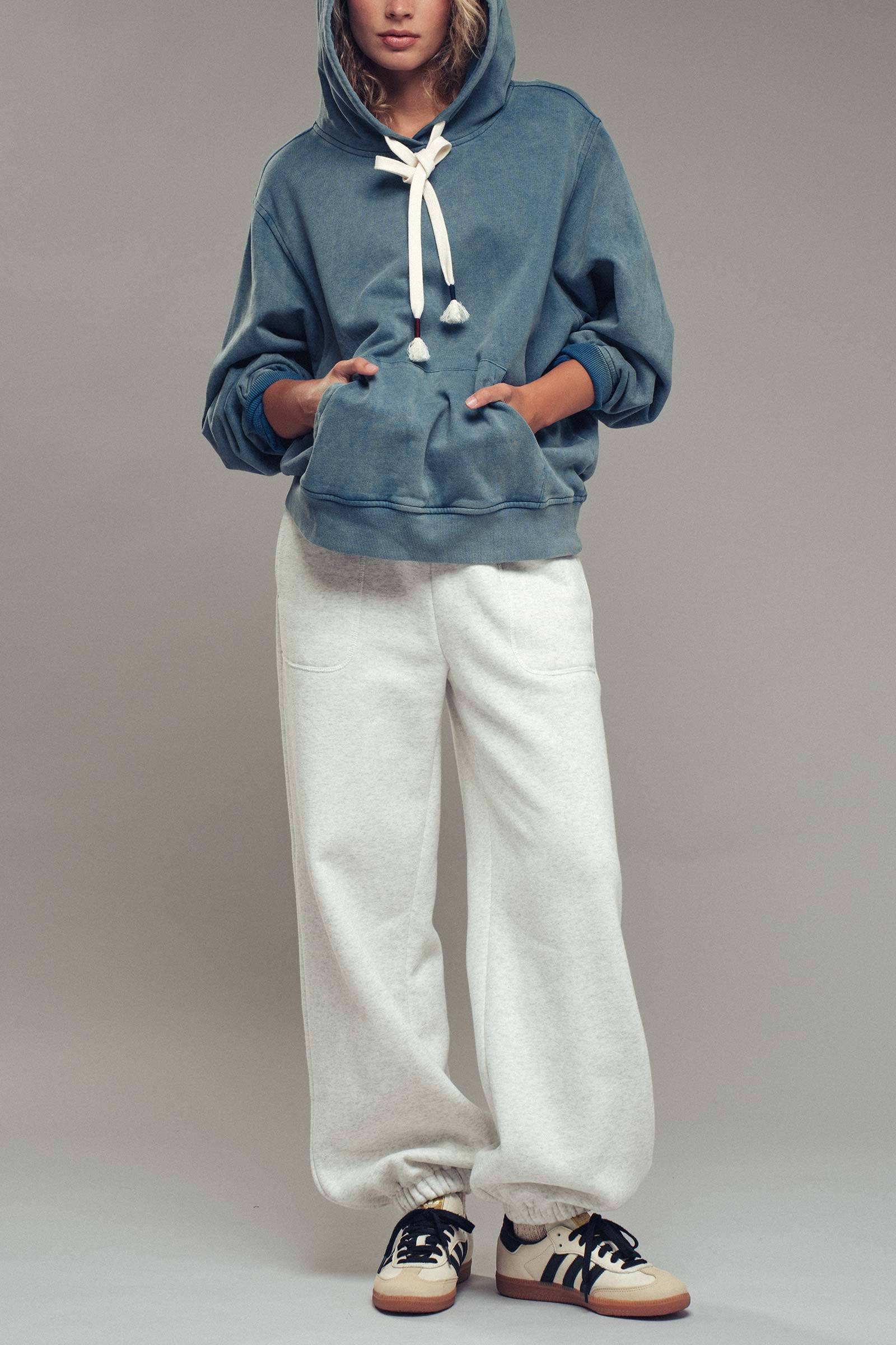 Elastic Drawstring Cotton Sweatpant