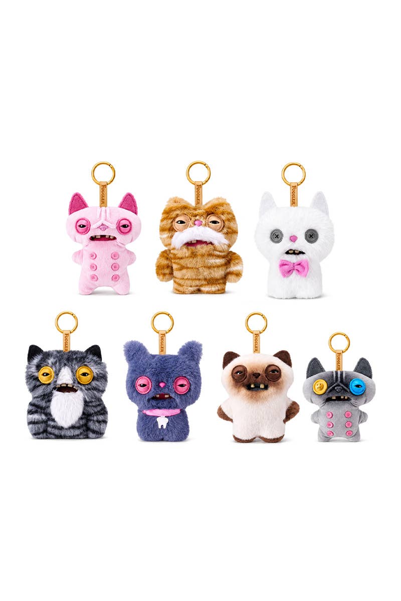 UPD 15789UQ1 Fuggler 5" Mini Alley Cats Keyrings - 6 PCS