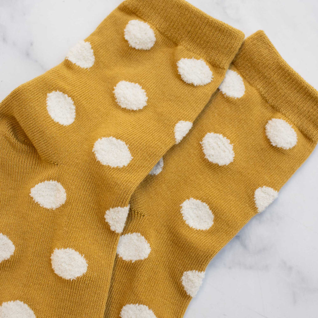 Women's Polka Dots Puff Casual Socks … Premium