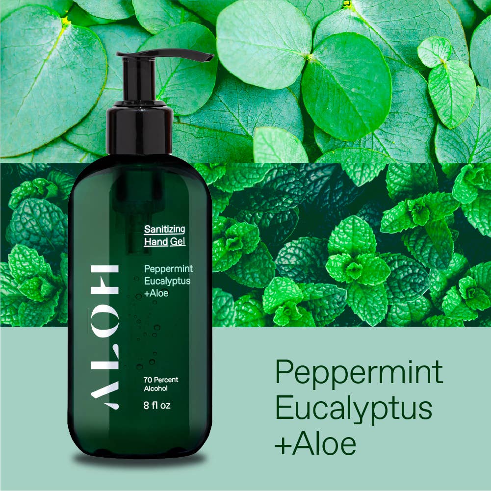 Sanitizing Hand Gel Peppermint Eucalyptus + Aloe