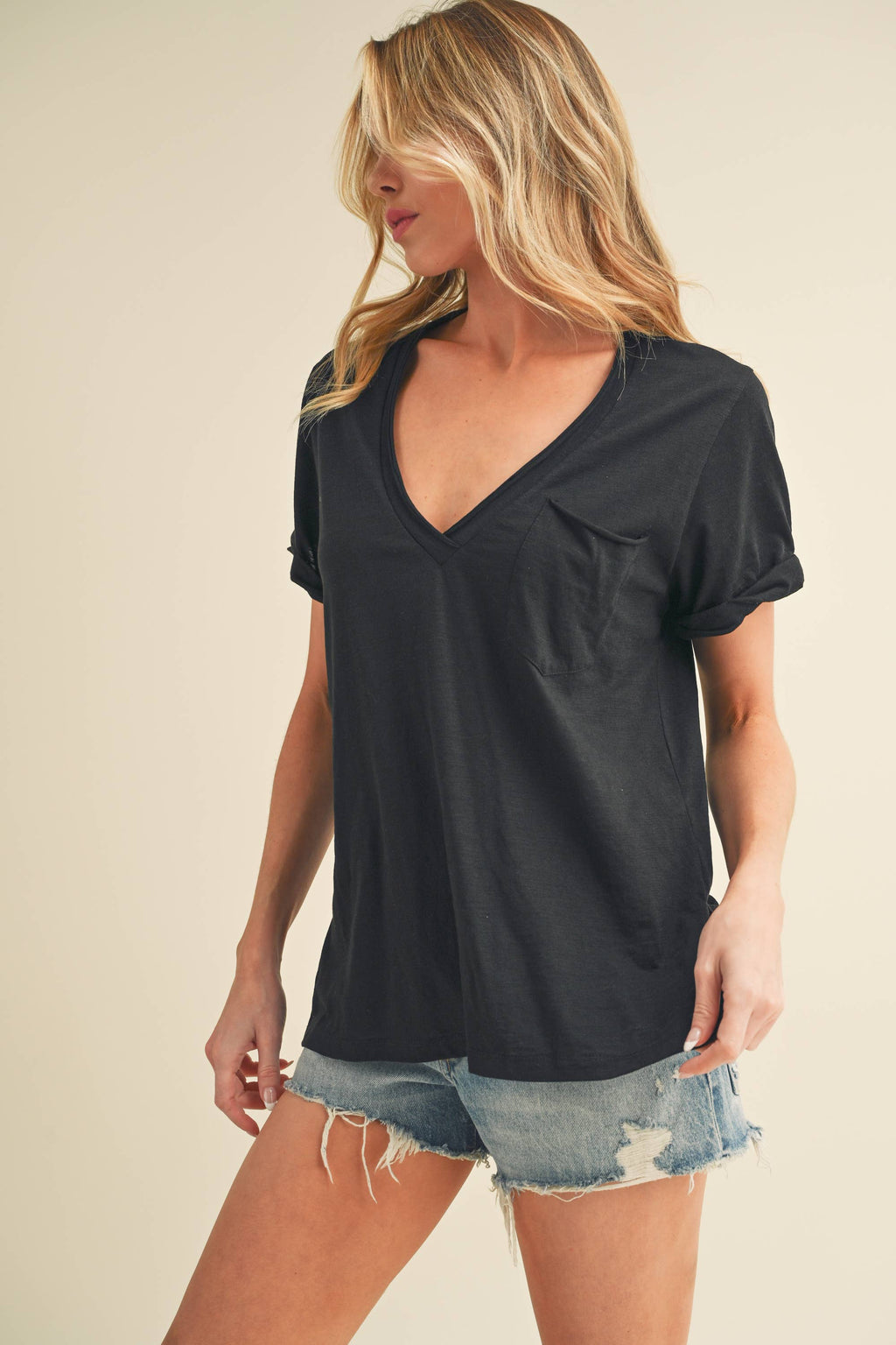V-Neck Short Sleeve