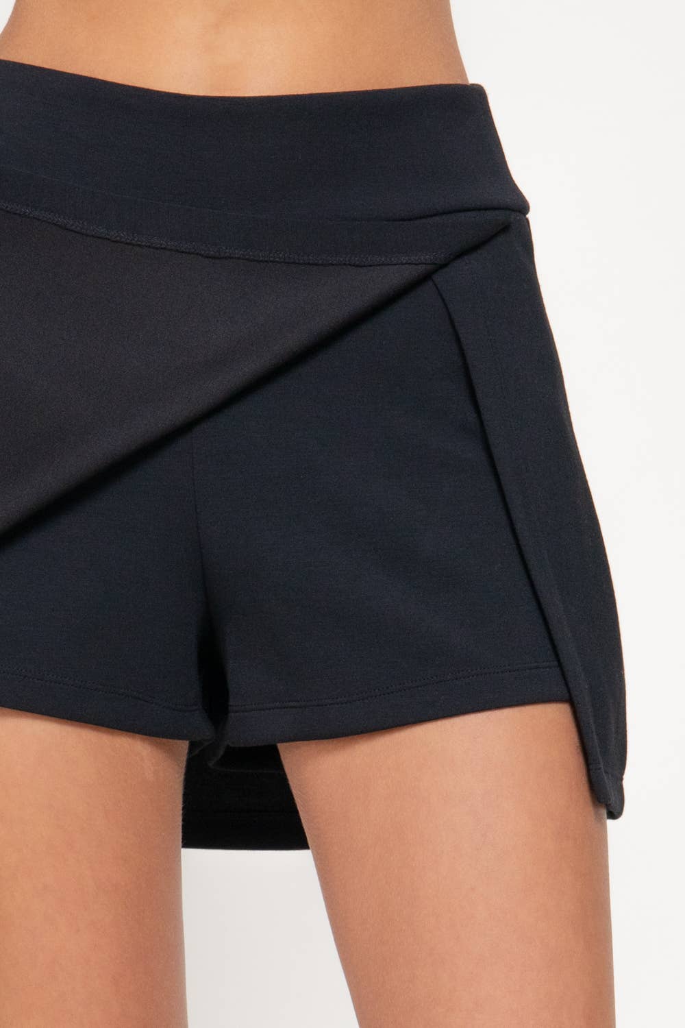Front Scuba Skort with Front Slit Detail