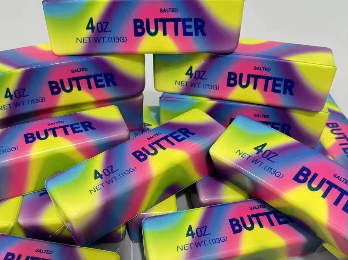 Rainbow Squishy Squish Stick of Butter