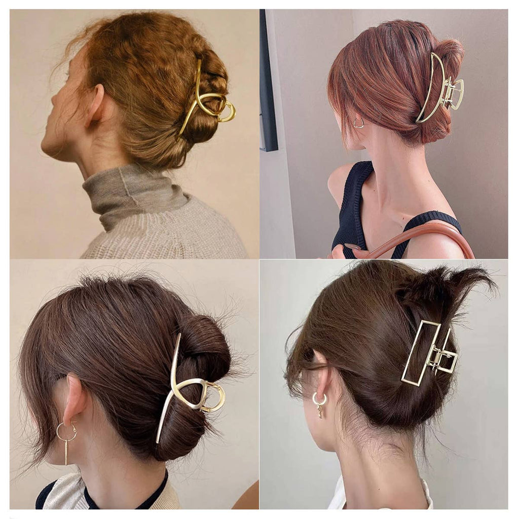 Gold Metal Hair Claws