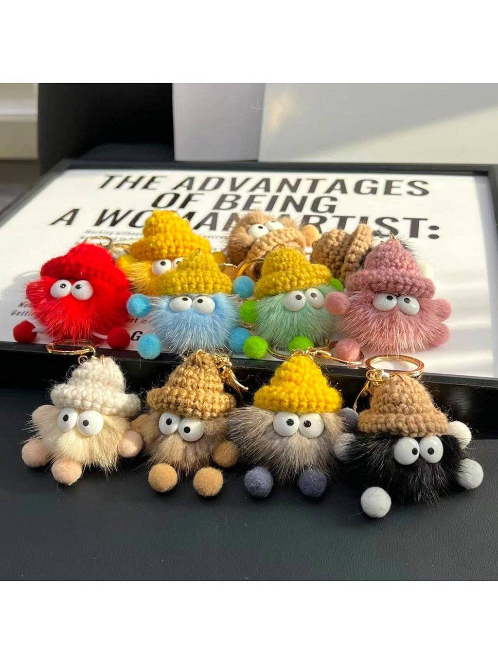 Adorable Soot Ball Plush Keychain