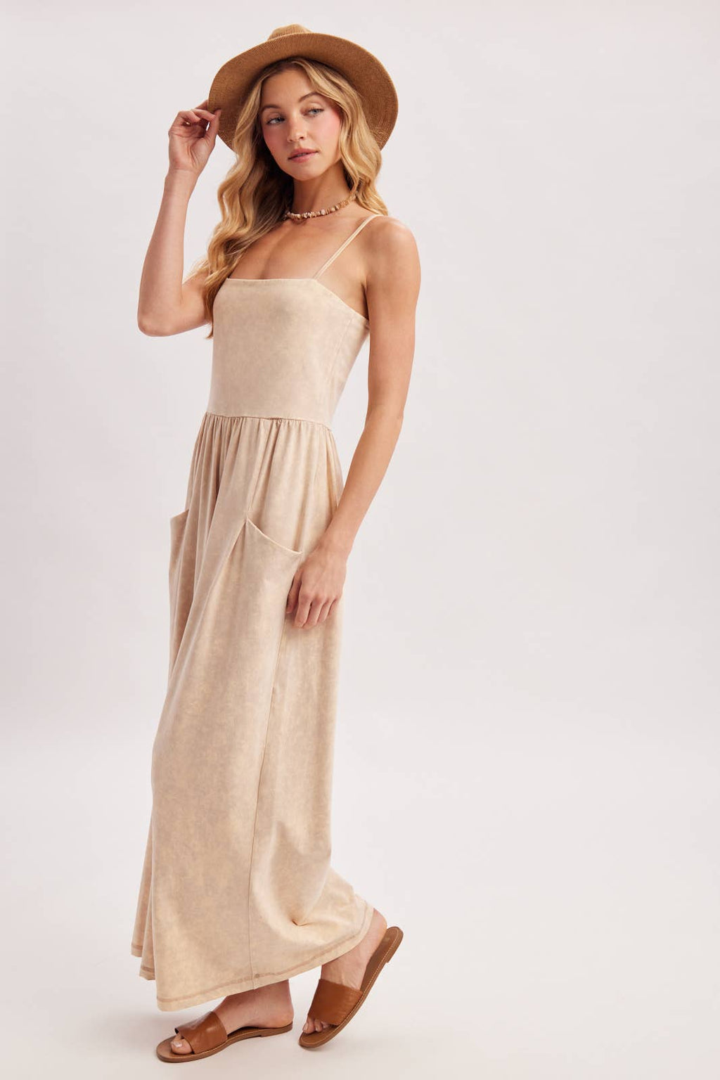 WASHED WIDE LEG JUMPSUIT