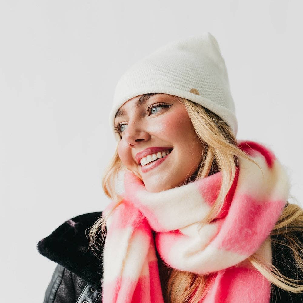 Rolled Edge, Cashmere Beanie Wholesale