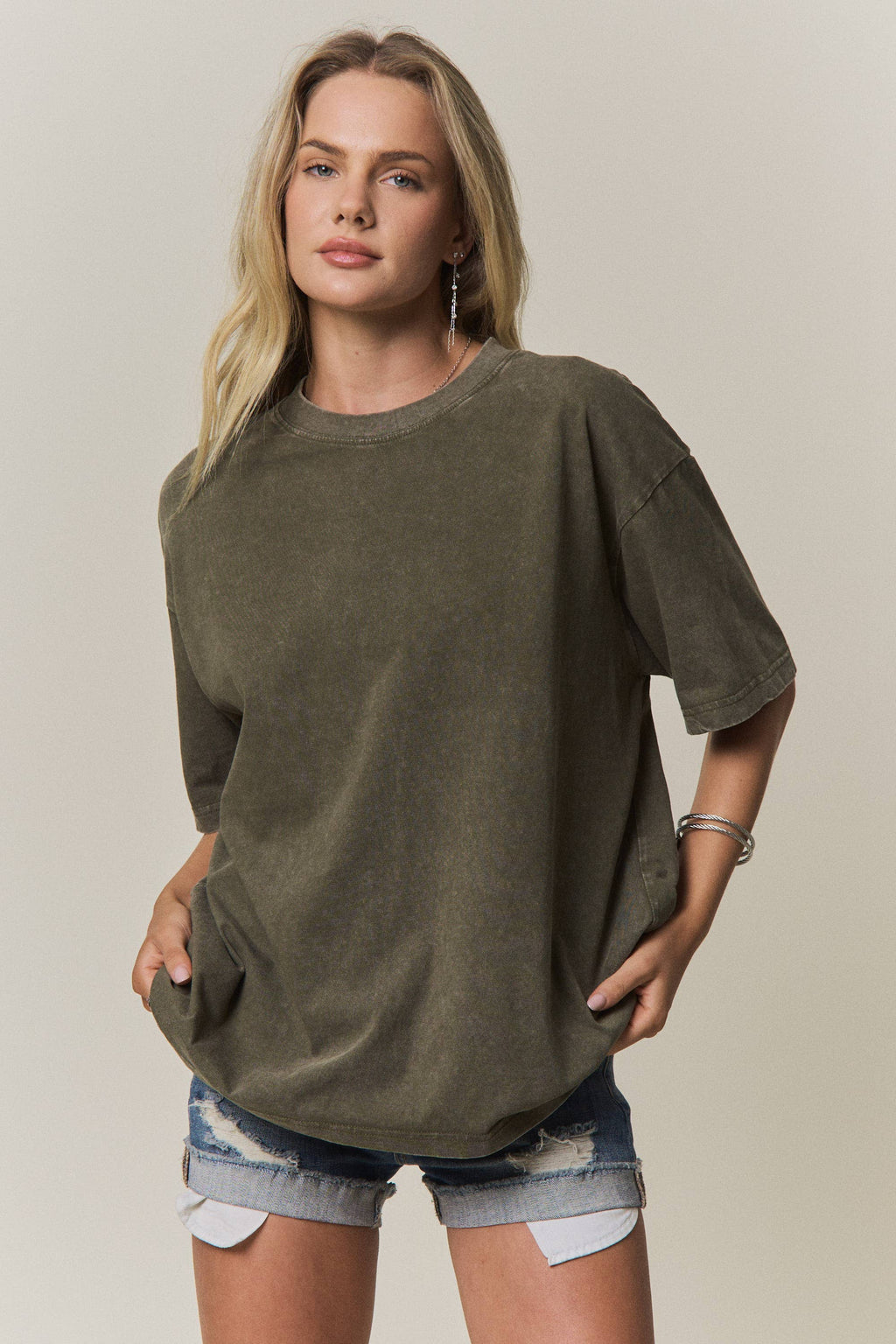 DROP SHOULDER TOP