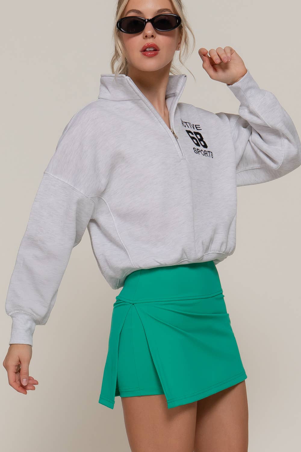 Side Slit Style Activewear Skort