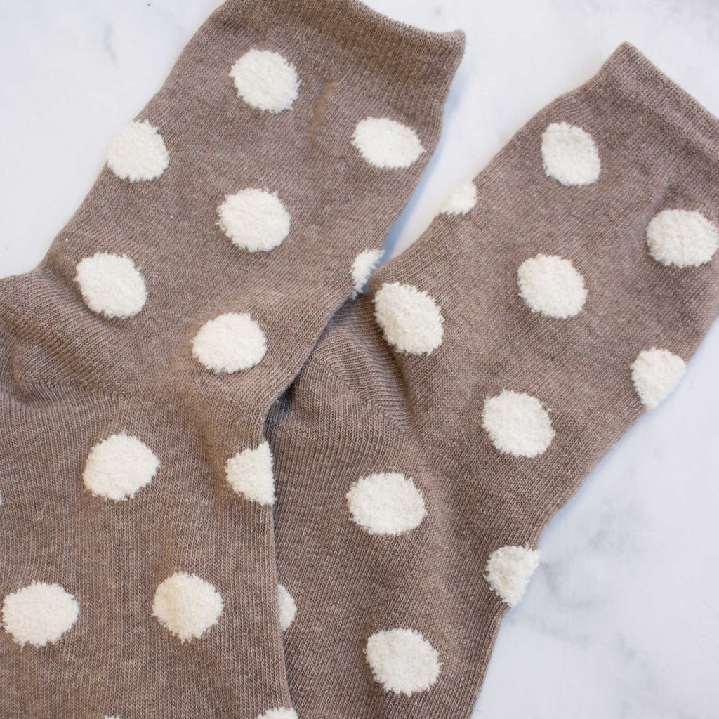 Women's Polka Dots Puff Casual Socks … Premium
