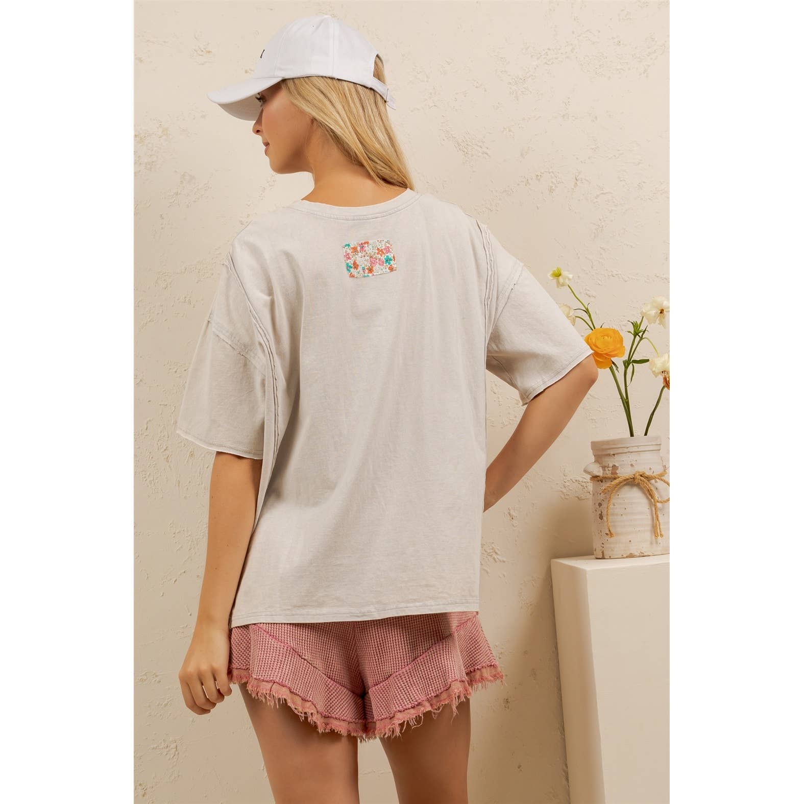 DAISY PATCH OVERSIZED TEE