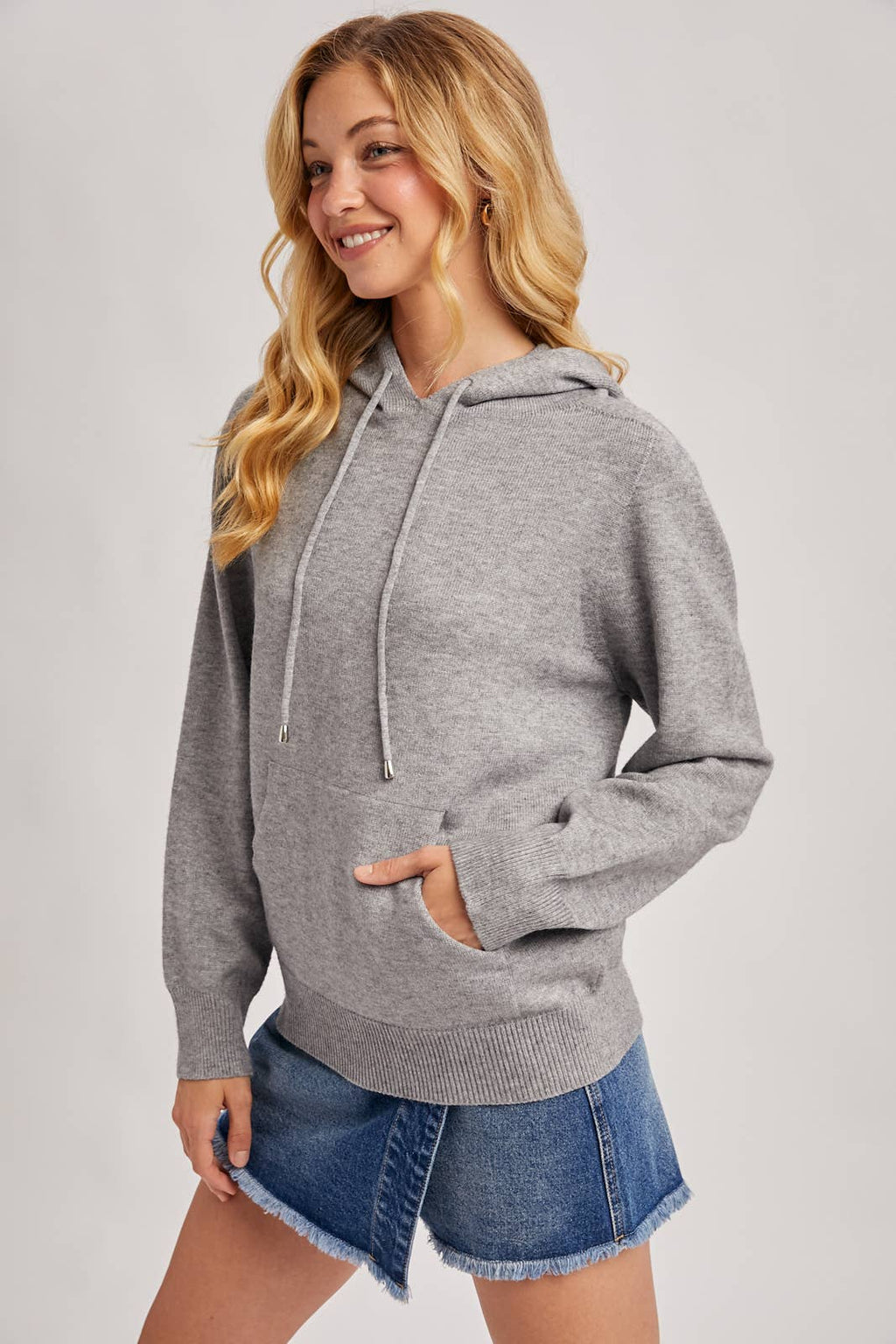 Knit Sweater Hoodie