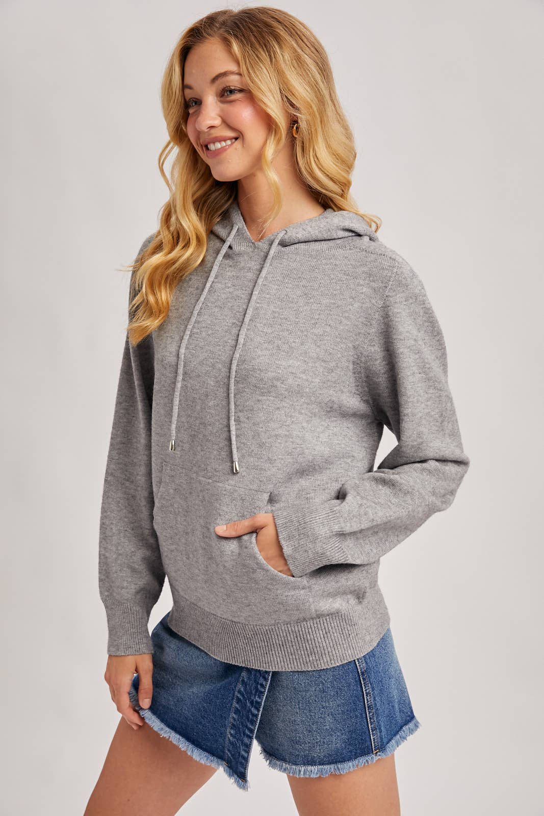 Knit Sweater Hoodie
