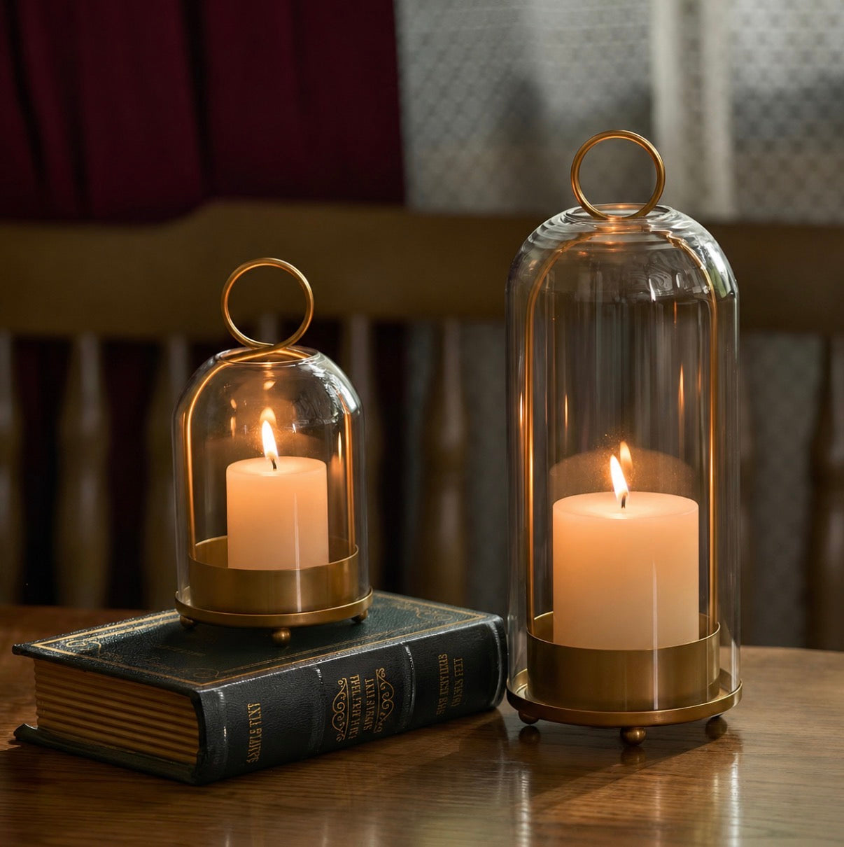 Elegant Glass Lantern (indoor/outdoor)