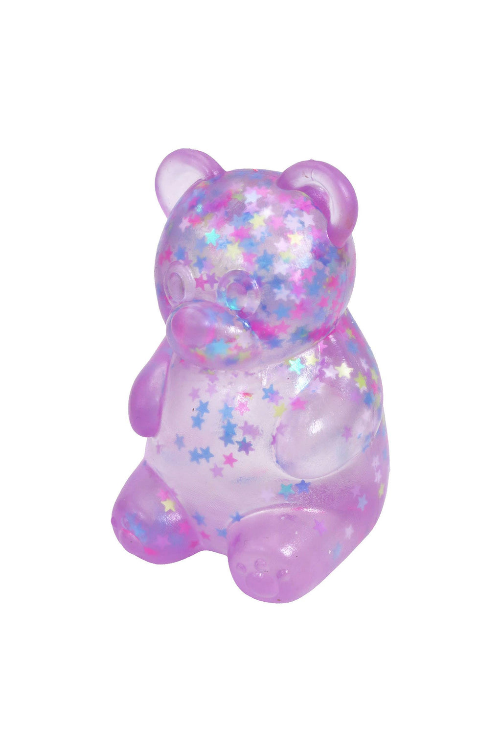 Star Confetti Teddy Bear Thick Maltose Putty Filled Squishy